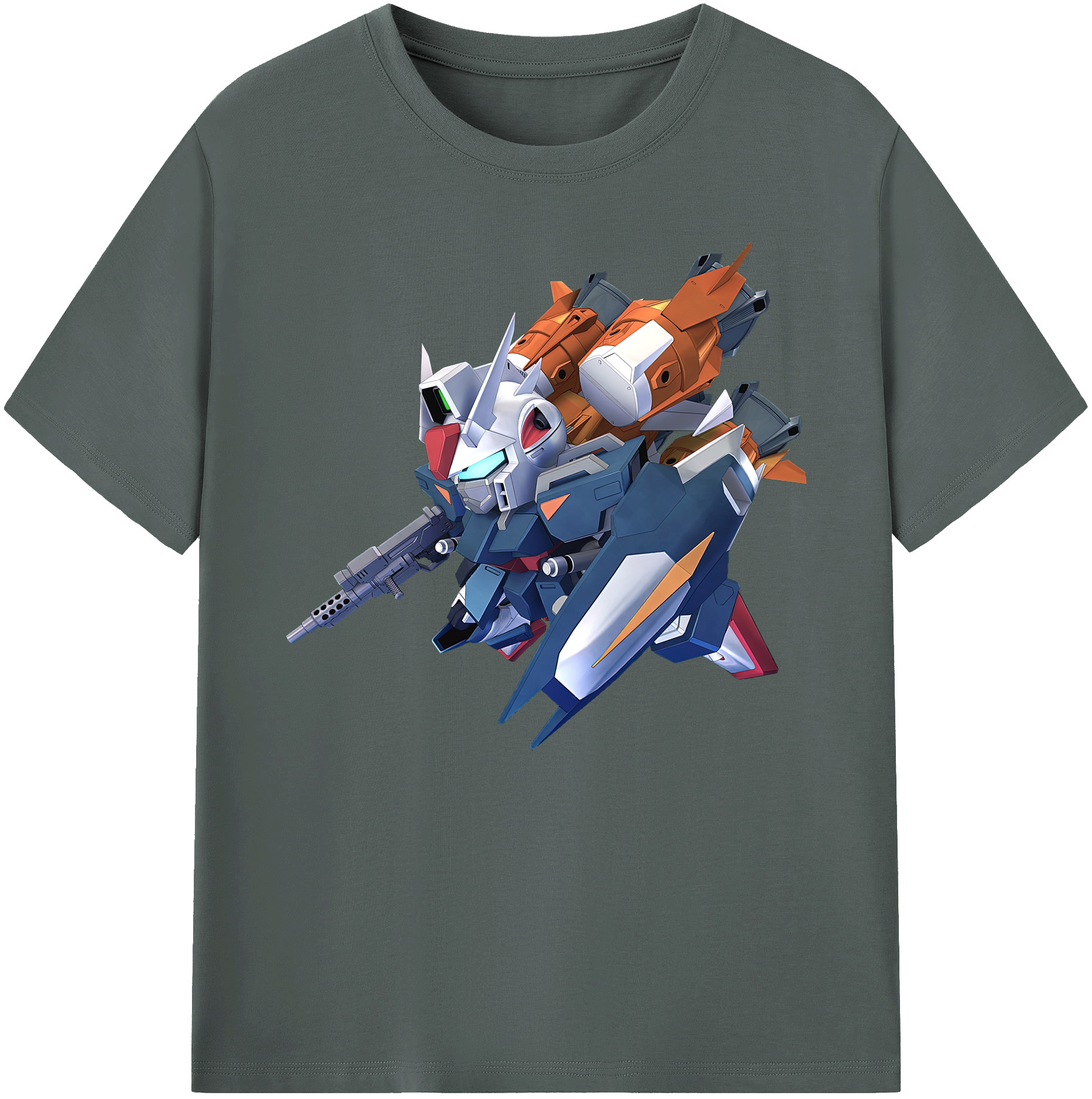 （画像用） 機動戦士ガンダム Mobile Suit Gundam 綿100％ メンズ半袖Tシャツ｜肌触りやわらか＆通気性
